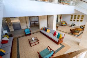 Predel za sedenje v nastanitvi Lovely 2-2 Condo with the best view of Puerto Rico