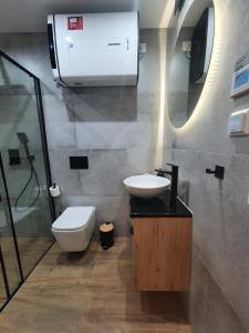 Koupelna v ubytování Apartament Sielpia DeLuxe 2 + 18 fotografií