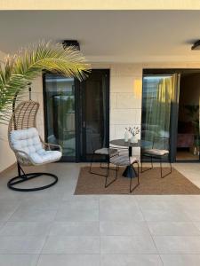 Ein Sitzbereich in der Unterkunft Capitol Suites Exclusive