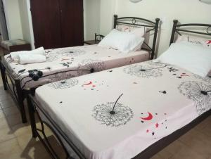 Postel nebo postele na pokoji v ubytování Valasis Studios