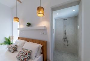 Postel nebo postele na pokoji v ubytování Golden Shellseaside