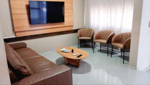 Χώρος καθιστικού στο Novohotel Express