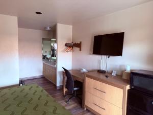 TV a/nebo společenská místnost v ubytování Adobe Inn Durango