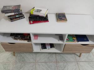 Knihovna v ubytování v soukromí