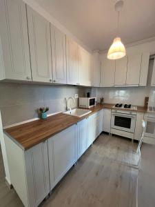 Η κουζίνα ή μικρή κουζίνα στο Apartament Maya - 2 Camere, Pool, Spa and Private Parking