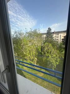 Blick auf einen Baum aus dem Fenster in der Unterkunft Centre ville in Le Mans + 4 Fotos