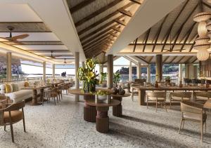 Restaurace v ubytování El Nido Resorts Lagen Island