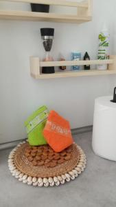 a cake sitting on top of a table at Orion's Moon in Las Eras