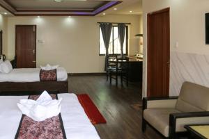 Voodi või voodid majutusasutuse Apartment Hotel 11 Thamel toas