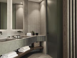 Kupaonica u objektu Magma Resort Santorini, In The Unbound Collection By Hyatt