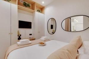 Posteľ alebo postele v izbe v ubytovaní Charming apartment - 1BR-4P - AC - Marais