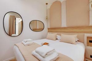 Posteľ alebo postele v izbe v ubytovaní Charming apartment - 1BR-4P - AC - Marais