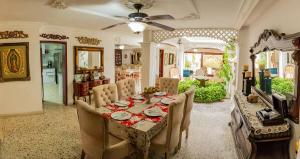 Χώρος καθιστικού στο Casa Gaitán Beach and comfort by the sea