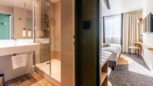 Koupelna v ubytování Mercure Beaune Centre