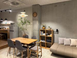 Kuchyň nebo kuchyňský kout v ubytování Hotel art rock