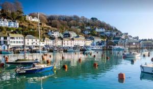 un gruppo di barche in un porto di Character 3 Bed Cottage, Close to Waters edge, Parking a Looe