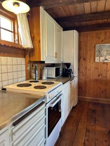 Kuchyň nebo kuchyňský kout v ubytování Rustikales Bauernhaus