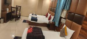 Postel nebo postele na pokoji v ubytování Hotel City Lite Delhi Airport