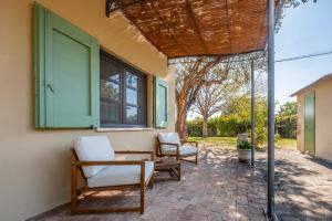 Patio nebo venkovní prostory v ubytování Podere San Biagio