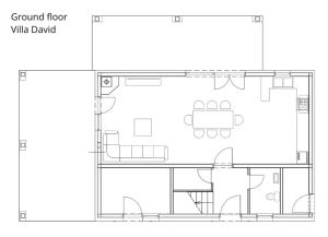 Villa David - NEW - first renting - for 9 person平面图