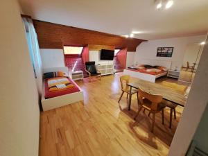 TV a/nebo společenská místnost v ubytování good bed Aarwangen