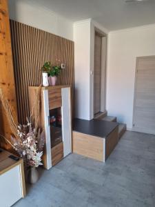 Ferienwohnung Anita客房内的一张或多张床位