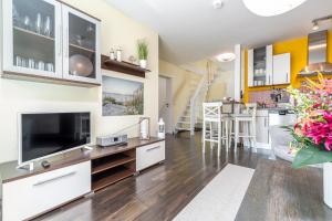 Kuchyň nebo kuchyňský kout v ubytování Ferienwohnung Atlantic