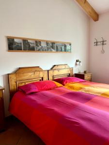 Posteľ alebo postele v izbe v ubytovaní Laghel7 Agritur