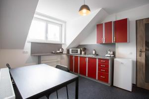 Kuchyňa alebo kuchynka v ubytovaní Amenity Apartmány Perná