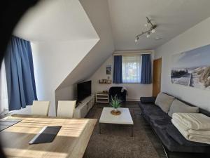 Posezení v ubytování Ferienwohnung Ausblick