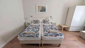 Postel nebo postele na pokoji v ubytování Flat in Zizkov -204-