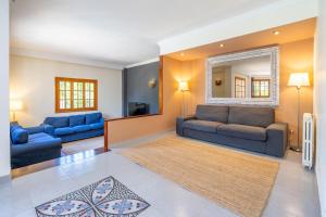 A seating area at Villa d'Es Trenc