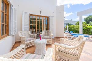 A seating area at Villa d'Es Trenc