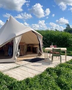 Zahrada ubytování Voedselbos Camping Koperwiek