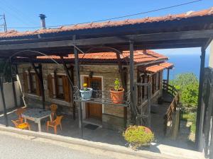 A balcony or terrace at Lamprou V. House