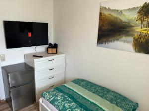 TV a/nebo společenská místnost v ubytování Gästezimmer Mia