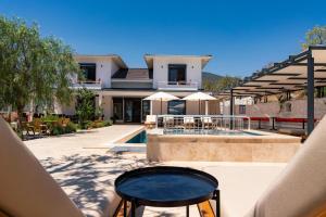 a view of the house from the back yard at Tulu Datca in Yakaköy