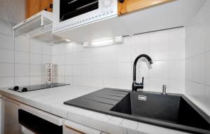 Η κουζίνα ή μικρή κουζίνα στο Elégant Appartement Proche Ski +12 φωτογραφίες