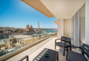 Balkón nebo terasa v ubytování Seaview Rooftop, 3 bed, 2 bath