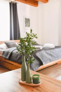 Posteľ alebo postele v izbe v ubytovaní Wellness hotel & minipivovar Kněžínek