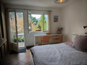 Postel nebo postele na pokoji v ubytování Chambre Studette indépendante