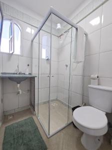 Koupelna v ubytování Hostel Chico Lessa