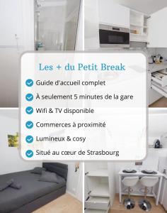 Kuchyň nebo kuchyňský kout v ubytování Le Petit Break - Strasbourg Gare - Petite France - Commerces à Proximité