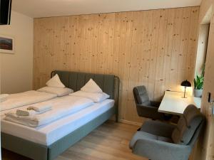 Postel nebo postele na pokoji v ubytování Waldblick - Neubau - Self-Check-In - kein Verkehr - am Wald - Parkplätze vor Tür - apartment or double room