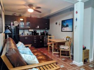 Η κουζίνα ή μικρή κουζίνα στο Tropical Courtyard Paradise on St Pete Beach Friendly Native #502