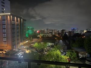 a view of a city at night at Nadikvari in Tbilisi City