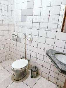 Koupelna v ubytování Onix Motel