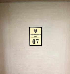 Certifikát, hodnocení, plakát nebo jiný dokument vystavený v ubytování Garden Villa A&X