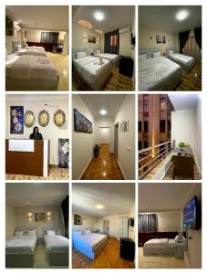 Postel nebo postele na pokoji v ubytování Sky light hotel