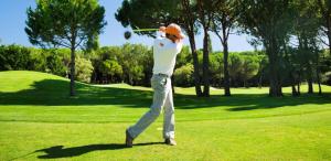 Golf pri vile alebo okolí